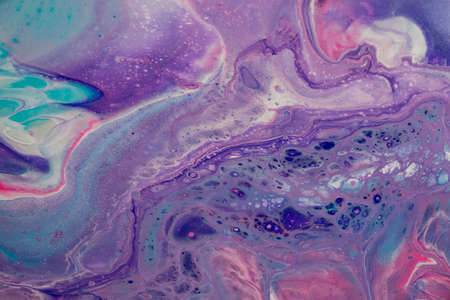 Fluid Art. Liquid acrylic artwork with beautiful mixed paints. Can be used for interior poster. Mixing paints. Modern art. Marble textureの写真素材
