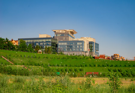 Kazan, Russia. 2022, June 19. SIBUR administration building. A modern-style buildingのeditorial素材