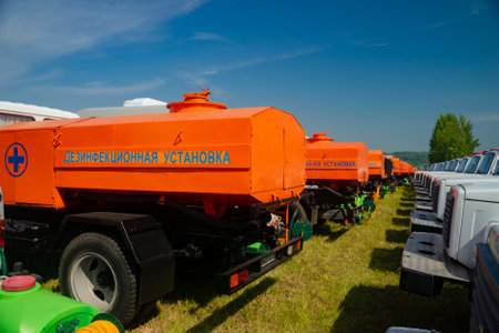 Truck-based disinfection unit.