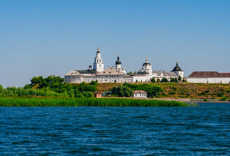 Assumption Cathedral and Monastery of the town-island of Sviyazhskの写真素材