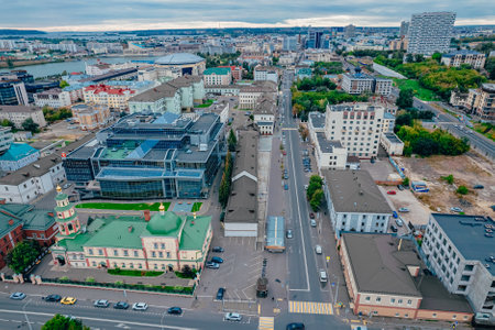 Church of the Descent of the Holy Spirit in the center of Kazan.のeditorial素材