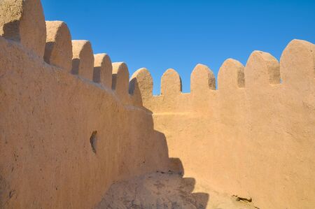 Toothed fortified medieval town, for a background.