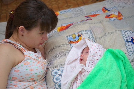 Mother and baby  の写真素材