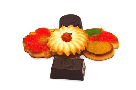 Ð¡ookies and chocolate  の写真素材