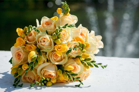 beautiful brides bouquet.の写真素材