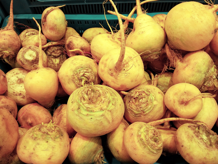 Turnip in a crate