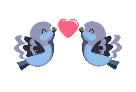 Cute birds Vector Pattern Seamlessのイラスト素材