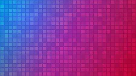 Abstract background of small squares or pixels in blue, pink and purple colors.のイラスト素材