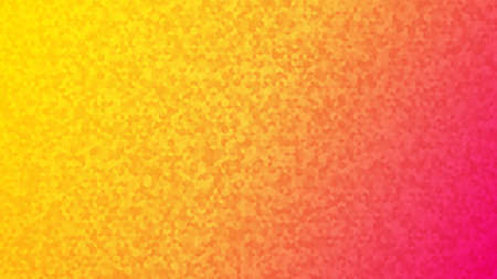 Abstract background of small isometric cubes in yellow and pink colors.のイラスト素材