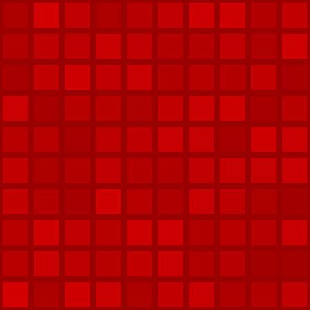 Abstract seamless pattern of big squares or pixels in red colorsのイラスト素材