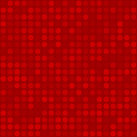Abstract seamless pattern of small circles or pixels in red colorsのイラスト素材