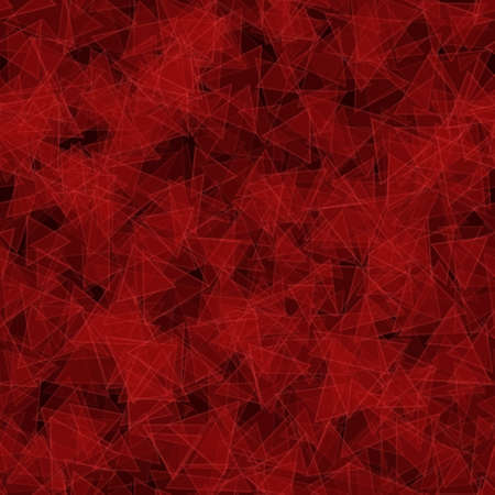 Abstract seamless pattern of randomly distributed translucent triangles in red colorsのイラスト素材
