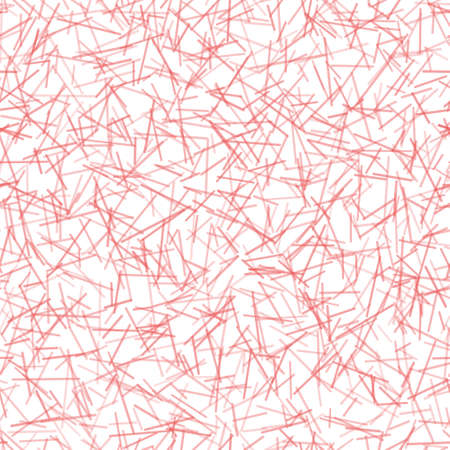 Abstract seamless pattern of randomly arranged lines in red colorsのイラスト素材