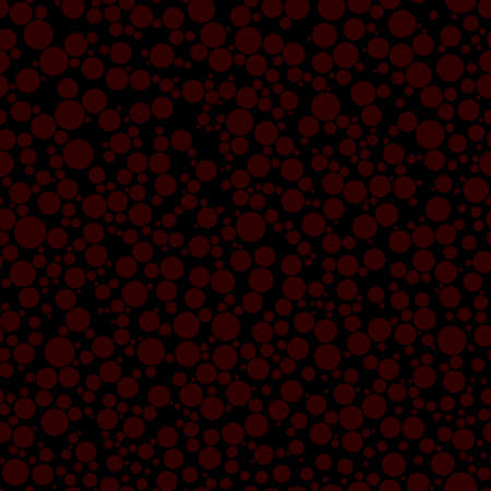 Abstract seamless pattern of circles of different sizes in red colorsのイラスト素材