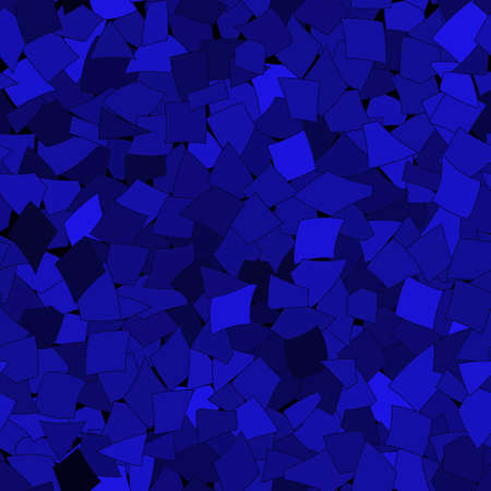 Abstract seamless pattern of big pieces of paper of different sizes in blue colorsのイラスト素材
