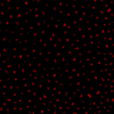 Abstract seamless pattern of small pieces of paper or splinters of ceramics of different sizes in red colorsのイラスト素材