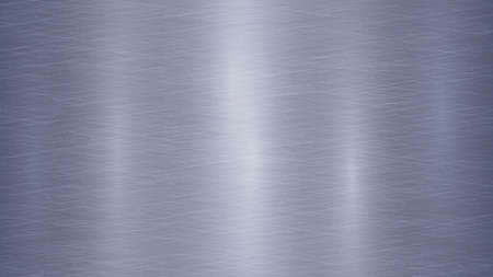 Abstract metal background with glares in blue and gray colorsのイラスト素材
