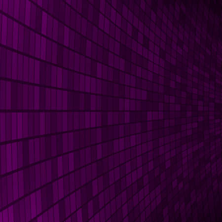 Abstract background of small squares or pixels in dark purple colorsのイラスト素材