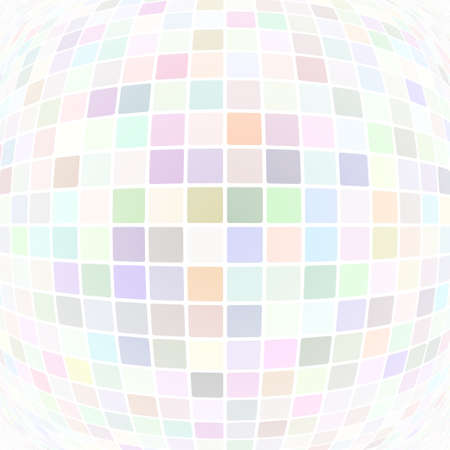 Abstract illustration of small multicolored squares or pixels on white backgroundのイラスト素材