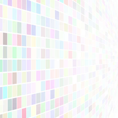 Abstract illustration of small multicolored squares or pixels on white backgroundのイラスト素材