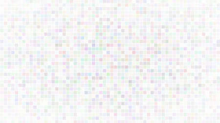 Abstract illustration of small multicolored squares or pixels on white backgroundのイラスト素材