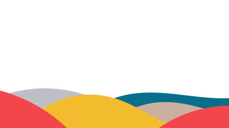 Abstract colorful background of color waves. Template for flyer, cover or bannerのイラスト素材