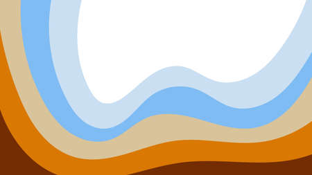 Abstract colorful background of color waves. Template for flyer, cover or bannerのイラスト素材