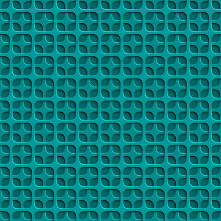 Abstract seamless pattern with squares holes in light blue colorsのイラスト素材