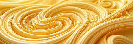 Close-up of a spiral pattern with a yellowish hue, possibly representing a swirl or vortex.の素材