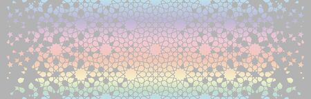 Arabian holographic vector template of modern card for invitation, celebration, save the date,...