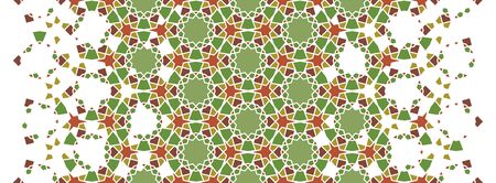 Arabic islamic vector pattern, border, decor, texture, background. Geometric halftone pattern with...