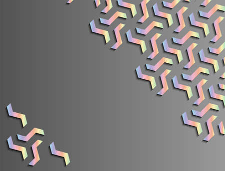 Islamic holographic geometric background. Vector template of modern backdrop for invitation,...