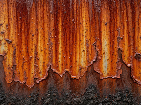 rusty corrugated iron background texture. rusty iron background.の素材