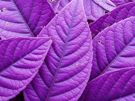 Purple leaves background. Purple leaves texture. Purple leaves background.の素材
