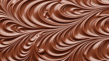 Chocolate swirl texture background, 3d rendering. Computer digital drawing.の素材