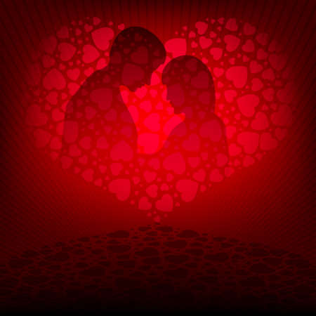 Pink design c shape loversのイラスト素材