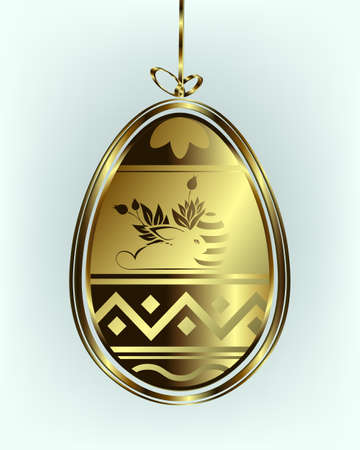 Easter egg pendantのイラスト素材