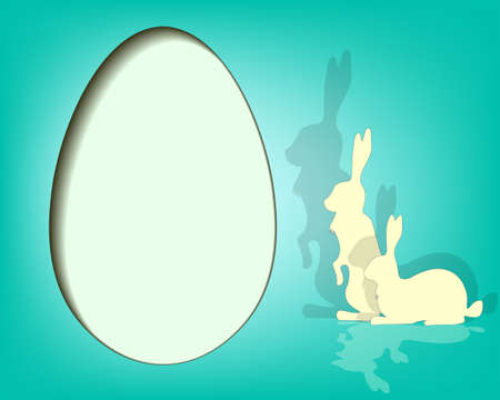 design Easter eggs and bunniesのイラスト素材