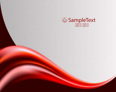 Red wave backgroundのイラスト素材