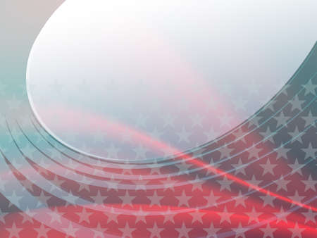 bright background with flag outline of the United Statesのイラスト素材