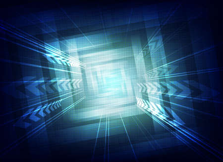 Blue background with arrowsのイラスト素材