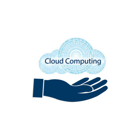 Sign computer cloud.のイラスト素材
