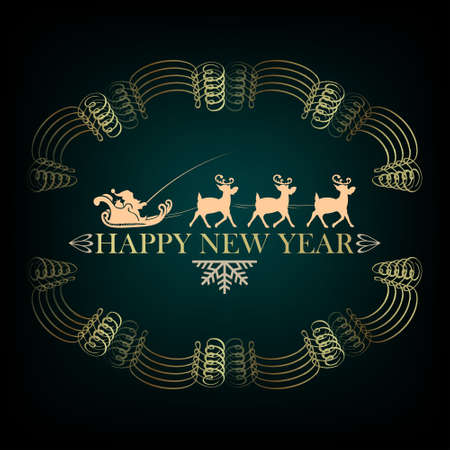 Christmas Dark Designのイラスト素材