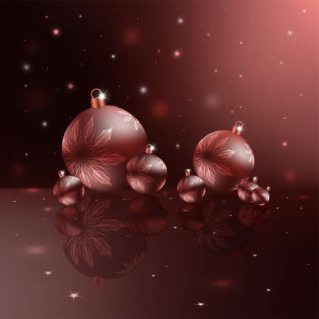 Christmas background of red pastel shadeのイラスト素材