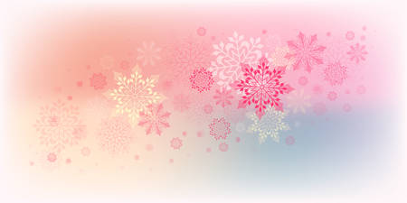Christmas design with snowflakesのイラスト素材