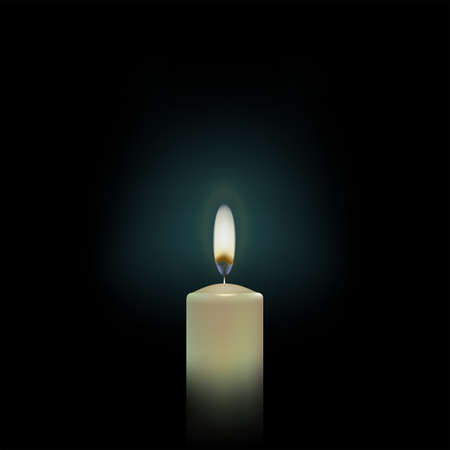 Burning on a black turquoise backgroundのイラスト素材