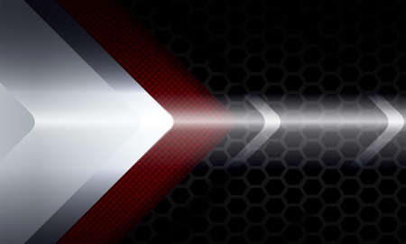 Geometric dark background with a lattice and with a silhouette of arrows.のイラスト素材