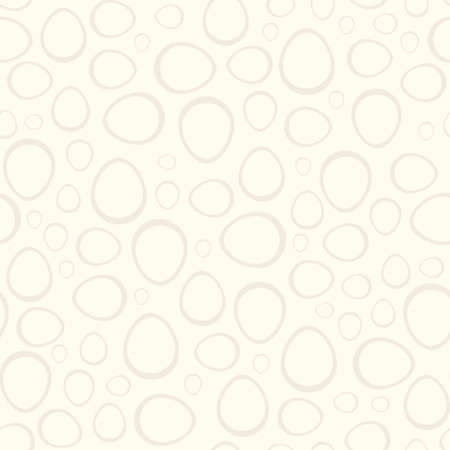 Easter light seamless pattern with many silhouettes of eggs.のイラスト素材