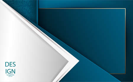 Abstract geometric blue textural design with white arrowのイラスト素材