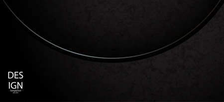 Textural abstract black background with shiny rimのイラスト素材